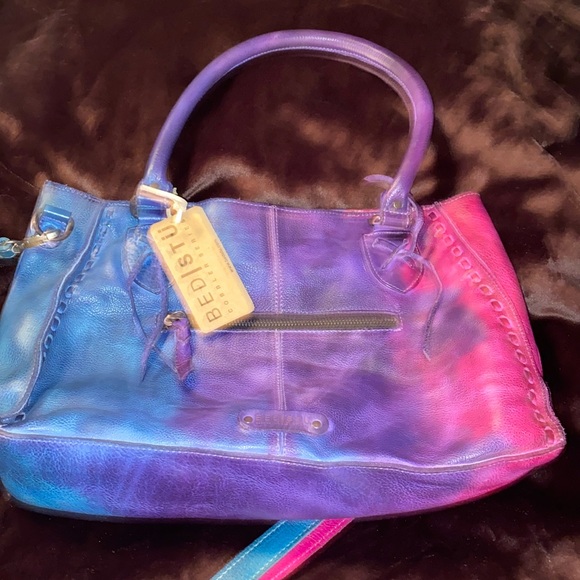 Bed Stu Handbags - Bed Stu Rockababy leather tye dyed bag. Pink, purple and blue colors. Beautiful